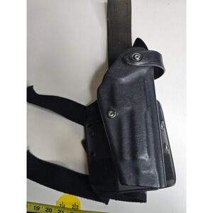 Safariland 6005-73 Drop Leg Holster Beretta 92 M9A1 Black Right Hand SLS Hood